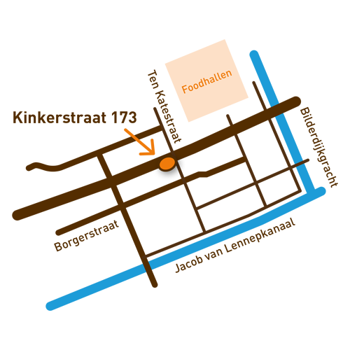 Doppio plattegrond kinkerstraat