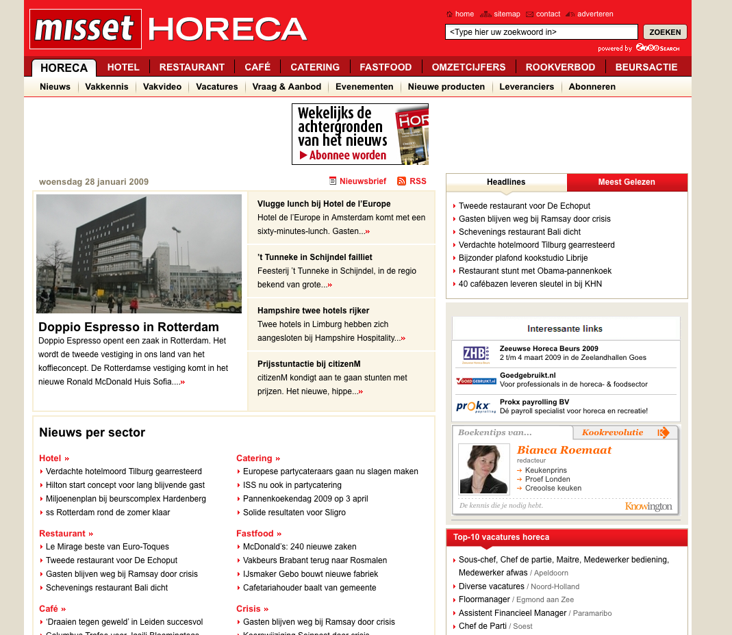 misset voorpagina site